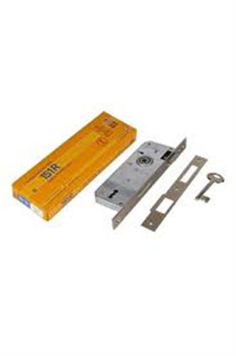 KALE GÖMME KAPI KİLİDİ TEK ANAHTARLI NİKEL 40 MM